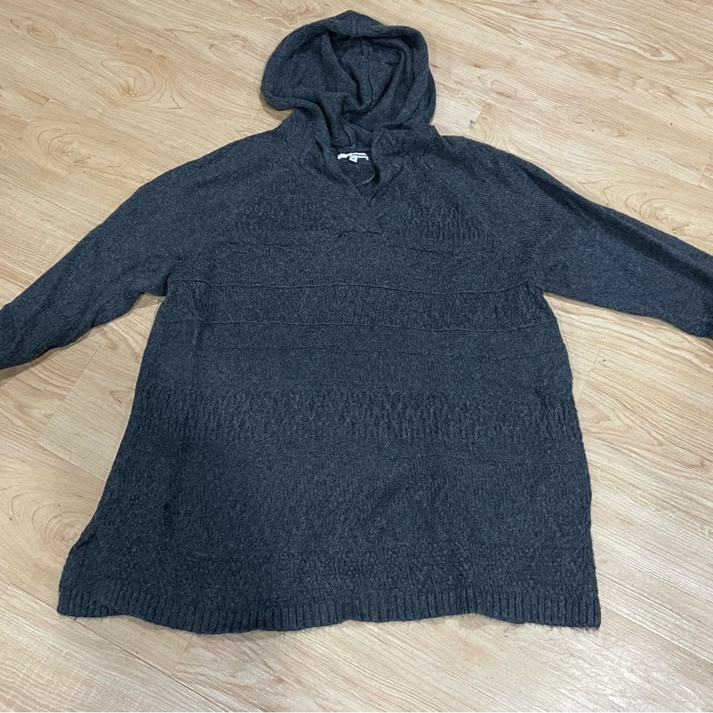 Sonoma Brand Charcoal Gray Hooded Sweater Size 3X
